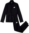 Nike U Nsw Futura Poly Cuff Ts, Tuta da ginnastica, Unisex - Bambini e ragazzi, Black/Black/Black/White, 10-12 anni