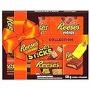 Reese's Lovers Gift Box with Assorted Chocolate Peanut Butter Bars, Assorted Chocolate for Gifts, Chocolate Gifts for Friends, Chocolate Gifts for Family - 535g (8 Assorted Bars)