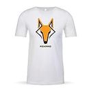 FOXPRO Standard Shirt Foxhead Shield White L, Large