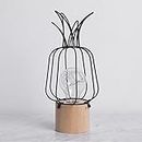 ATORSE® Iron Wire Art Table Lamps Bedroom Night Light Home Decor Pineapple Black