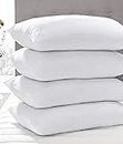 JY Standard Pillow Microfiber Soft Pillows for Bed, 100% Breathable Cotton Sleeping Pillows, Great for Side and Back Support Pillow (Recron Pack of_4)