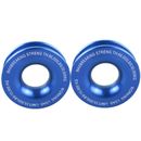 2PCS Blue Recovery Ring Snatch Pulley Aircraft Aluminum For Chevy Suburban Tahoe
