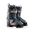 Nordica Men's Hf Pro 120 Durable Warm Insulated Water-Resistant Easy-Entry All-Mountain Touring Ski Boots with Instep Volume Control, Black/Red, 25.5