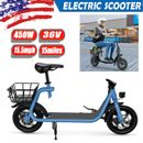 450W Sports Electric Scooter Adult with Seat Electric Moped for Adult Commuter