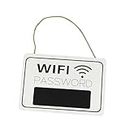 ORFOFE Rustic Wifi Password Wifi Code Sign Signs Wifi Password Board Shop Wifi Wall Hanging Tag Door Sign for Wifi Wooden Wall Plaque Wifi Chalkboard Sign Pendant Bamboo Vintage
