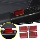 Car Inner Door Handle Bowl Cover Trim For Ford F150 21-23 Accessories Red Carbon