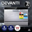 Devanti Benchtop Dishwasher 6 Place Bench Top Countertop Dish Washer Cleaner