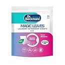 Dr. Beckmann MAGIC LEAVES Laundry Detergent Sheets BIO | Convenient and pre-dosed laundry detergent sheets | Dissolvable climate neutral and easy to use | 25 sheets