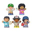 Fisher-Price Little People Toddler Toys Community Heroes Figure Set with 5 Characters for Pretend Play Ages 1+ Years