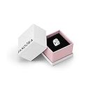 Pandora Timeless Women's Sterling Silver Clear Pavé Cubic Zirconia Clip Charm for Bracelet, With Gift Box