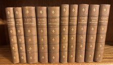 1899 - Works of Rudyard Kipling 10 Vol.  *FINE 1/2 LEATHER BINDINGS*