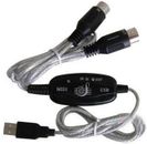 Cable de interfaz MIDI de entrada USB convertidor PC a teclado de música cable adaptador