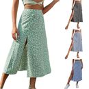 Long Split Skirt Aesthetic Beach Vacation Summer Clothing Accessories