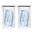 Tenn Well Shoe Washing Bags, Sneaker Washing Machine Bag, 7 x 14 Inch Reusable Mesh Shoe Laundry Bags for Sneakers, Trainers, Tennis Shoes, Slippers, Fit up to Men's Size 12 (2PCS)