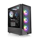 Thermaltake View 200 ARGB Tempered Glass Mid Tower Case Black Edition, CA-1X3-00M1WN-00