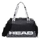 HEAD Waterproof Travel Duffel Bag with Shoes Compartment/Wet Pocket，Large Capacity Shoulder Tote Sport Gym Bag for Women/Men，Lightweight Crossbody Weekender Overnight Bag for Fitness/Swim/Yoga/Skiing