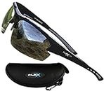 FLEX – Polarized Sports Sunglasses for Men or Women, Ultra Tough TR90 Frame and 100% UV protection lens, Sunglasses for Driving Ski Cycling Fishing Running Baseball Golf Biking