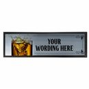 Personalised Bar Runner Large Beer Mat for Home Bars Pubs -  Rum & Coke