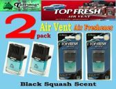 Paquete de 2 VENTILACIÓN DE AIRE FRESCO SUPERIOR Treefrog - Enfriador de aire para automóvil - Olor a calabaza negra