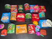 ¡Lote de 22 bocadillos Shopkins Real Littles paquete con Shopkin dentro de cada uno!