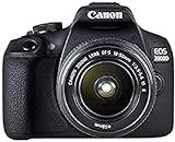 Canon EOS 2000D 18-55 IS SEE Fotocamera, Nero