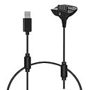 Charging Cable for Xbox 360 Wireless Game Controllers Remote Charger Cord Black