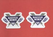(2) Battle Born Batteries small  Sticker's