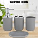 4Pcs/Set Bathroom Kit Accessory Plastic Lotion Bottle Storage Cup Rinse Cup Soap