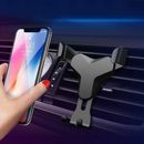 Universal Car Phone Holder Air Vent Mobile Mount Gravity Stand Accessories Black