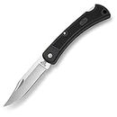 Buck Knives 110 Folding Hunter LT Lightweight Folding Lockback Hunting Knife with Lanyard Hole & Heavy-Duty Polyester Sheath Included, Nylon Handle, 3-3/4" 420HC Blade, Black