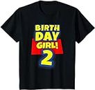 VidiAmazing Kids 2 Year Old Toy Birthday Girl T-Shirt ds2321 T-Shirt (L)