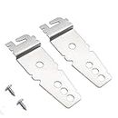 2 Packs Undercounter Dishwasher Mounting Brackets Replacement with Screws, Dishwasher Upper Mounting Clips Parts, Compatible for Whirlpool, Kitchenaid, Maytag, Kenmore, Compare to 8269145/WP8269145