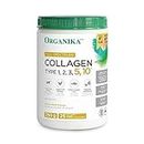 Organika Full Spectrum Collagen - Type 1,2,3,5,10 - Complete Collagen Naturally Containing Hyaluronic Acid and Elastin for Increased Hair, Skin, Nail, Joints, and Muscle Benefits - 250g, 25 Servings