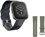 Fitbit Versa 2 Special Edition Health & Fitness Watch with Heart Rate, Music, Alexa Built-In, Sleep & Swim Tracking - Smoke