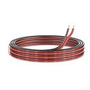 1.3 mm² 2 Conductor Cable de silicona paralelo 10Metros [negro 5M rojo 5M] 16awg de cables de conexión Cable de cobre estañado trenzado sin oxígeno Resistencia a altas temperaturas