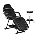 Versatile Multi-Functional Beauty Bed: MAX 185CM Portable 3 Folding Massage Table with Chair for Salon and Home Therapy Sessions