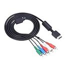 AV Cable HD Component Video/Audio Cable for Sony Playstation Ps2 Ps3 Game System HDTV or Edtv Interface with Color-Coded Interface.