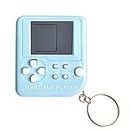Mini Classic Games Player Keyring Retro Games Console Games with 26 Games Handheld Game Console Portable Mini Retro Game Player Decompression Toys for Video Game Fans (Blue)