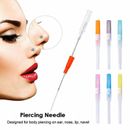 Sterilized Piercing Needles Nose Tattoo Needles Kit Piercing Tools 14G--go