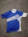 Camiseta deportiva de ciclismo Dell para hombre grande Owayo talla 8 azul con cremallera completa