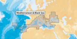 Gráfico náutico Navionics Plus 43XG Mediterráneo 2023 envío UE SIN IMPUESTOS