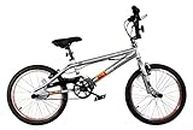 XN Area 44 20" Freestyle BMX Bike w/ 360 Gyro - Metallic Grey/Orange