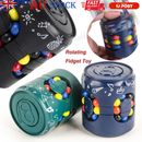 Rotating Magic Fidget Toy Magical Bean Cube Stress Relief Spinner Packs Kids AUS