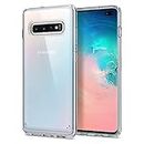 Spigen Ultra Hybrid Back Cover Case for Samsung Galaxy S10 Plus (TPU + Poly Carbonate | Crystal Clear)