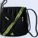 Adidas Accessories | Adidas Alliance Neon Drawstring Sack Pack Sports Gear Travel Bag Unisex Backpack | Color: Black/Green | Size: Osb