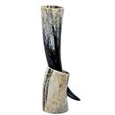 Viking Horn Mugs-Handmade Home Real Viking Drinking Horn with Stand Cups Beer Wine Goblet Chalice Tankard Ox Horn Beaker Vessels
