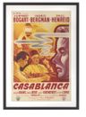 LARGE Movie poster print of CASABLANCA  French 1949 movie release