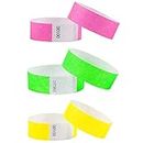 L LIKED 600pcs Numbered Wristbands, Waterproof Paper Bracelets Lightweight Concert Event Wristbands Wrist Party Bands Armbands for Events Festivals(3 Colors)