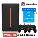 3760+ 3D/AAA Games for PS4/PS3/PS2/Switch/WII/WIIU/N64/DC Etc Portable 500GB Launchbox External