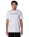 KARL LAGERFELD Logo T-Shirt, Blanc/Jardin Opulent, M Homme